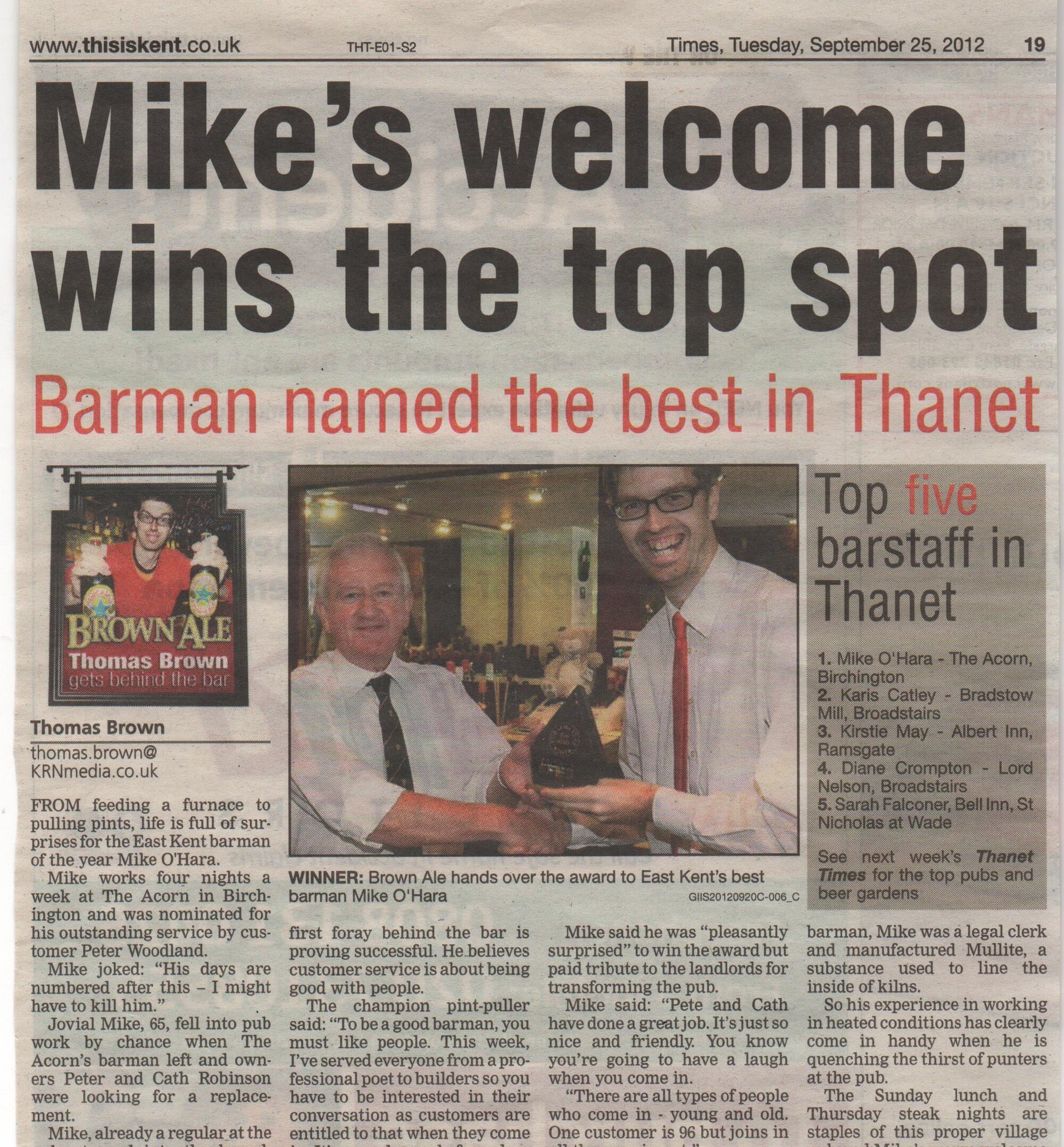 Mick+O'Hara+top+barman